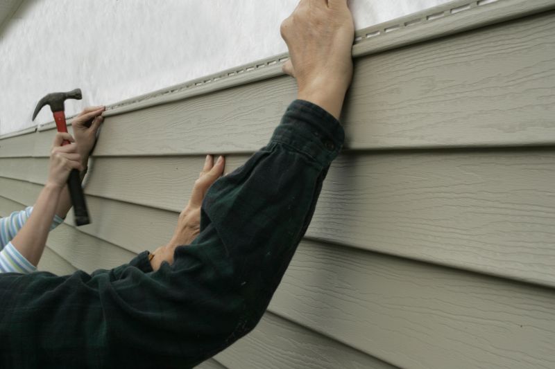 Close-Up of Seamless Siding